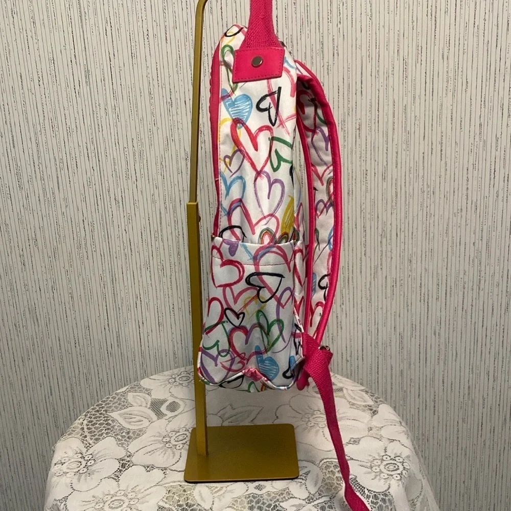Colorful Heart Pattern Backpack Causal Travel Daypack College Backpack